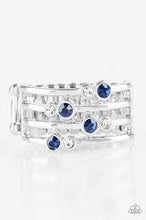 Load image into Gallery viewer, Sparkle Showdown Blue Ring - Angie's $5.00 Bling