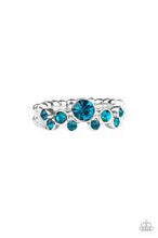 Load image into Gallery viewer, Sparkle Spree Blue Skinny Band Ring