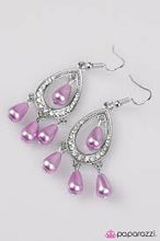 Load image into Gallery viewer, Sparkle of Champions Purple Earrings