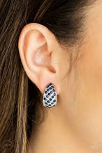 Load image into Gallery viewer, Sparkling Shells Blue Clip On Earrings