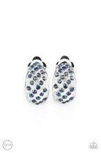 Load image into Gallery viewer, Sparkling Shells Blue Clip On Earrings