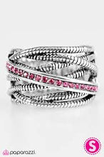 Load image into Gallery viewer, Sparkling Speedways Pink Ring - Angie's $5.00 Bling