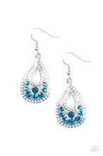 Load image into Gallery viewer, Sparkling Stardom Blue Earrings