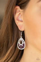 Load image into Gallery viewer, Sparkling Stardom Purple Earrings