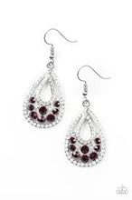 Load image into Gallery viewer, Sparkling Stardom Purple Earrings