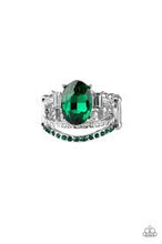Load image into Gallery viewer, Spectacular Sparkle Green Ring - Angie's $5.00 Bling