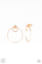 Load image into Gallery viewer, Spin Cycle Rose Gold Jacket Earrings