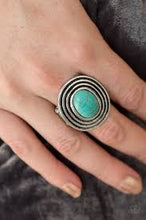 Load image into Gallery viewer, Spiraling Sands Blue Ring - Angie's $5.00 Bling