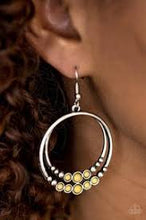 Load image into Gallery viewer, Spiraling Serenity Yellow Earrings