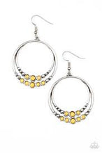 Load image into Gallery viewer, Spiraling Serenity Yellow Earrings