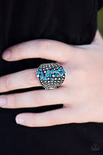 Load image into Gallery viewer, Spotlight Sparkle Blue Ring - Angie's $5.00 Bling