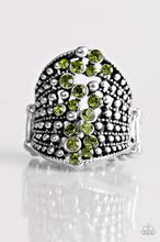 Load image into Gallery viewer, Spotlight Sparkle Green Ring - Angie's $5.00 Bling