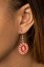 Load image into Gallery viewer, Spring Tea Parties Orange Earrings