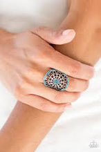 Load image into Gallery viewer, Springtime Shimmer Blue Ring - Angie's $5.00 Bling
