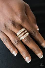 Load image into Gallery viewer, Stacks on Stacks on Stacks Gold Ring - Angie's $5.00 Bling