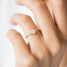 Load image into Gallery viewer, Star Gaze Gold Skinny Band Ring