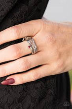 Load image into Gallery viewer, Star Potential Red Skinny Band Ring