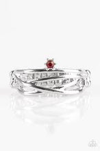 Load image into Gallery viewer, Star Potential Red Skinny Band Ring