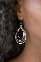 Load image into Gallery viewer, Start Each Day with Sparkle Purple Earrings