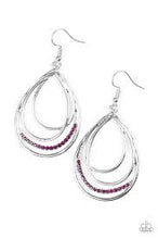 Load image into Gallery viewer, Start Each Day with Sparkle Purple Earrings