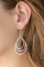 Load image into Gallery viewer, Start Each Day with Sparkle Red Earrings
