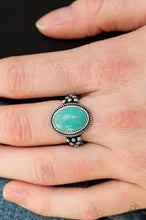 Load image into Gallery viewer, Stone Age Sophistication Blue Skinny Band Ring