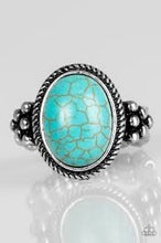 Load image into Gallery viewer, Stone Age Sophistication Blue Skinny Band Ring