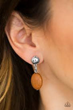 Load image into Gallery viewer, Stone Cliffs Brown Post Earrings