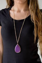 Load image into Gallery viewer, Stone Magnificence Purple Necklace - Angie's $5.00 Bling
