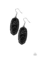 Load image into Gallery viewer, Stone Quest Black Earrings