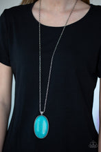 Load image into Gallery viewer, Stone Stampede Blue Necklace