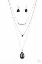 Load image into Gallery viewer, Stone Streams Black Necklace - Angie's $5.00 Bling