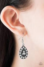 Load image into Gallery viewer, Storming Shimmer White Earrings