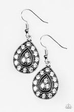 Load image into Gallery viewer, Storming Shimmer White Earrings