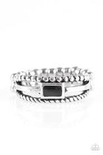 Load image into Gallery viewer, Street Edge Black Skinny Band Ring - Angie's $5.00 Bling