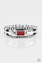 Load image into Gallery viewer, Street Edge Red Skinny Band Ring