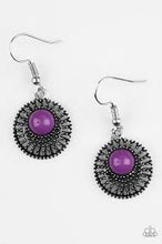 Load image into Gallery viewer, Stylishly Saharan Purple Earrings
