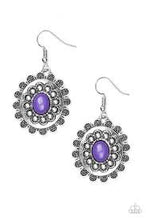 Load image into Gallery viewer, Summer Blooms Purple Earrings