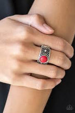 Load image into Gallery viewer, Summer Oasis Red Ring - Angie's $5.00 Bling