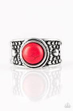 Load image into Gallery viewer, Summer Oasis Red Ring - Angie's $5.00 Bling