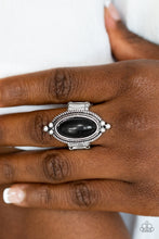Load image into Gallery viewer, Summer Sandstone Black Ring - Angie's $5.00 Bling