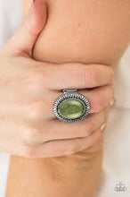 Load image into Gallery viewer, Surfin Sand Dunes Green Ring - Angie's $5.00 Bling