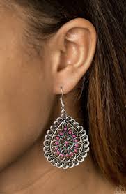 Sweet as Spring Pink Earrings