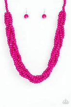 Load image into Gallery viewer, Tahiti Tropic Pink Wood Necklace