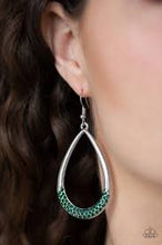 Load image into Gallery viewer, Take A Dip Green Earrings