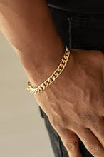 Load image into Gallery viewer, Take It to the Bank Gold Men&#39;s Bracelet