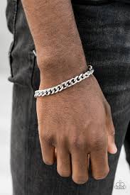 Take It to the Bank Silver Men's Bracelet
