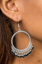 Load image into Gallery viewer, Tambourine Tango Black Earrings