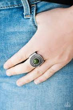Load image into Gallery viewer, Target Trance Green Ring - Angie's $5.00 Bling