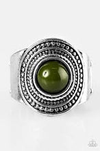 Load image into Gallery viewer, Target Trance Green Ring - Angie's $5.00 Bling